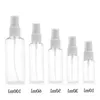 100st Portable Small Transparent Plasty Tom Spray Bottle påfyllningsbara flaskor 10 ml/30 ml/50 ml/60 ml/100 ml för flaskor Lhiaf