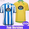 Fans Tops Soccer Jerseys Deportivo La Coruna Mens D.VILLARES BARBERO DAVO YEREMAY CAYARGA Home Football Shirt Short Sleeve UniformsH240312