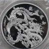 Detalhes sobre 99 99% chinês Shanghai Mint Ag 999 5 onças moeda de prata do zodíaco dragão phoneix261v