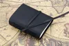 Black Leather Journal Travel Notebook Handmade Vintage Leather Bound Writing Notebook for Men Women Unlined Travel Journal 240304