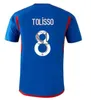 2023 2024 Maillot de Foot Soccer Jerseys Lyonnais Caqueret Tolisso Jeffinho ol Aouar Tagliafico Player Shirts 23 24 Traore Sarr Man Lyon Kids Kits