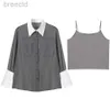 رجال Polos New Develed Sunchreen Erghament Shirt French Fashion Shirt Gray Retro Shirt Ldd240312