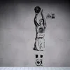Basket Dunk Sport Adesivi murali Decalcomania Decorazione fai da te Adesivo rimovibile in PVC per bambini Ragazzi Asilo nido Soggiorno Camera da letto Scuola O279q
