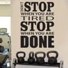 Duvar çıkartmaları Yorgun olduğunuzda durmaz Çıkartmalar Motivasyon Salonu Tasarımı Fitness Sticker C13-46285N