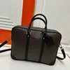 Maletín pequeño de viaje, maletín de diseñador para hombre, bolso para portátil, bolso cruzado para hombre, bolso de diseño de cuero genuino 40440