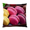 Pillow Sweets Food Jelly Beans Print Pillowcase Home Decor Gift Throw Cover Living Room 45x45 Single Sided E0825