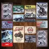 Retro BSA Motorcyklar Gold Star Metal Plate Norton Scout Tin Sign Vintage Metal Poster Garage Club Pub Bar Wall Decoration220L