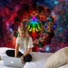 Starry Night Galaxy Decor Psychedelic Tapestry Wall Hanging Indian Mandala Tapestry Hippie Chakra Tapestries Boho Wall Cloth T2006273M