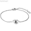 Armreif Alphabet Herz Armbänder Edelstahl Anfangsbuchstabe Charm Armband Armreifen für Frauen Schmuck Geschenk ldd240312