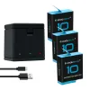 Камеры батарея для GoPro Hero 10 Black For GoPro Hero 11 Батарейки зарядная камера для GoPro Hero 9 Bateria Acsesorios 1800mah