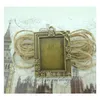 10 stks Retro Antiek Brons MINI Schilderij Frame Creatieve Decoratieve DIY Po Frame Hanger Woondecoratie Parts1266I