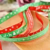 Party Decoration 10yards/Lot 10mm Christmas Ribbon Printed Grosgrain for Handmade Design DIY Gift Packing