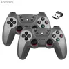 Kontrolery gier joysticks Nowy sterownik gier Nowy bezprzewodowy podwójny podwójny telefon do telefonu Linux/Android do gry w grze game stick pC Smart TV Box 2.4G Gamepad Joystick L24312