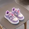 Crianças tênis 2024 primavera outono novas crianças sapatos moda bonito dos desenhos animados meninas tênis plutônio emenda respirável meninos tênis de corrida do bebê sapatos