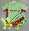 23 24 25 25 Koszulki piłkarskie Haaland Grealish Sterling Mans Cities Mahrez Fan Wersja GK Kit Bruyne Foden Football Shirt Kit Kit Mundliform Green Purple Bramkarz