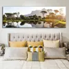 Bellissimo paesaggio al tramonto Dipinti su tela Poster e stampe Wall Art Immagini su tela per la camera da letto Cuadros Home decoration240B