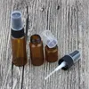 3 5 10 15 20 ML Refillable Amber Glass Spray Bottle Atomizer Perfume Bottle Vial Fine Mist Empty Cosmetic Sample Gift Container Rqcum Counb