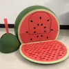 Other Cat Supplies Watermelon Shaped Fully Enclosed Litter Box Furniture Caja De Arena Para Gato Grande Toilet Tray348c
