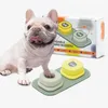 Mewoofun cão botão registro falando pet comunicação treinamento vocal brinquedo interativo sino ringer com almofada e adesivo fácil de usar 240219