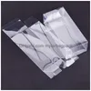 Party Favor Large Rectangar Transparent Plastic Folding Box/Clear PVC Packaging Box Exempel/gåva/hantverk Displayboxar W7167 Drop Delive DH7CK