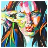 Francoise Nielly Palette Lnife Portret Twarz Malarstwo olejne Ręcznie malowana postać Figurka Płótna sztuka ścienna obraz do salonu LJ234C