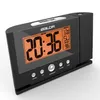 Baldr Display digitale LCD Temperatura interna Orologio Retroilluminazione Proiezione da soffitto a parete Snooze Sveglia con adattatore291h