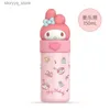 Muggar Nya 350 ml 316 Rostfritt stål tumlar Drinkware Girl Kawaii Cinnamoroll Tumblers med Cute Print Cup Multi Choice L240312