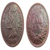 US07 Hobo nickel 1909 Cent indien Penny face crâne squelette zombie copie pièce pendentif accessoires Coins180x