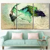 Paintings Wall Art Posters Modular Frame HD Printed Pictures 3 Pieces Home Decor Green Ballerina Girl Butterfly Dancing Canvas286d