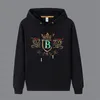 Fashion Designer men's hooded sweatshirt trendy brand hot diamond embroidered top with personalized pullover and bottom, fashionable and comfortable