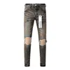 Мужские джинсы Purple Brand Jeans American High Street Distressed Dual Color Wash 9031