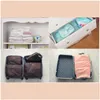 Cosmetic Bags 5Pcs In One Set Large Travelling Storage Bag Lage Clothes Tidy Organizer Pouch Suitcase Cosmetiquera Bolso Bag287Z260931 Ot6Du