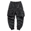 Multi-Taschen Bänder Verband Taktische Techwear Cargo Hosen Herren Harajuku Punk Hip Hop Joggers Pantalons Casual Streetwear 240228