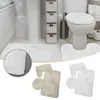 Toilet Seat Covers Silk Wool Carpet Three-piece Set Of Bathroom Water-absorbent Non-slip Mat Floor Entrance Foot 2024