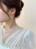 Stud Earrings Light Luxury High-end Tassel Pearl Female Summer Niche Design Temperament