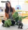 Cuddly Dinosaur Stuffed Toy Standing Dino Plushie Doll GreenGrey Lifelike Animals Dino Kids Gift Collection 405570100cm3009605