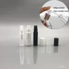 Frasco vazio de spray de perfume de plástico 2ml / 2g amostra recarregável recipiente cosmético mini pequeno atomizador redondo para loção pele amostra mais suave qxnl