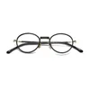 Optiska glasögon för män Kvinnor Retro Designer GMS-120ts Fashion Sheet Glasses Titanium Frame Detaljerad elasticitet Oval Style Anti-Blue Light Lens Plate with Box