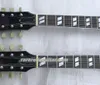 Em estoque Jimmy Page 12 6 cordas 1275 Double Neck Led Zeppeli Page Assinado Vinho Tinto Guitarra Elétrica Split Paralleogram Inlay Tuilp Tuners Chrome Hardware