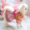 Spirng Zomer Hondenkleding Prinses Jurk Warm voor Kleine Honden Kat Kostuums Jasje Puppy Shirt Huisdieren Outfits T200710278D