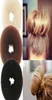 Whole3pcs Retail Hair Styling Donut Bun Maker Ring Style Bun Scrunchy Sock Poof Bump For Hair Large Medium Small3642427