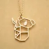 Hanger Kettingen 10 stks/partij Mode Origami Koala Ketting Sieraden Leuke Dieren Baby Cadeau Voor Minnaar