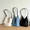 HBP Non-Brand New bag womens all-match casual Messenger shoulder denim canvas niche large capacity tote