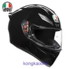 AGV K1 casque phare moto course complète hommes et femmes Anti brume noir mat huit couronne K3