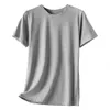 Été nouveau demi manches manches courtes t-shirt hommes pur coton élastique coton col rond blanc coton t-shirt hommes T-shirt