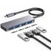 4 em 1 USB C Hub Dock Type C para USB 3.0 Adaptador divisor de 4 portas para Macbook Pro Huawei Matebook Laptop PC