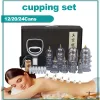 Massager Vakuumkoppar Massage Set Fysioterapi Kinesisk koppningsterapi Set Sug Cup Curs Anti Cellulite för kroppsmassager