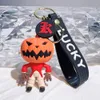 クリスマスイブホラーナイトコールキーチェーンPVCキーチェーンハロウィーンかわいいパーソナリティスケルトンジャックスクールバッグ2024