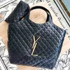 Duża pikowana skóra owcza skóra iCare Max Shop Work Designer Tote Womens 7a Męskie luksusowe torebki torebki Cross Body ramię matka z portfelem torby podróżne torby podróżne