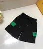 Tute per bambini di marca Logo verde per bambini set in due pezzi Taglia 90-160 CM T-shirt girocollo adatta per ragazzi e ragazze maglietta e pantaloncini 24Mar